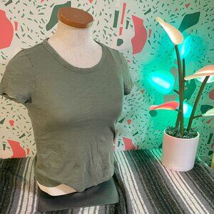 Gap Olive Green Baby Tee - XS